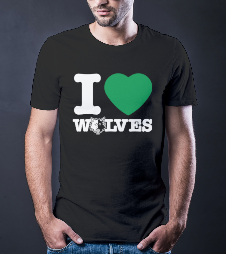 Minnesota Timberwolves I Love Wolves T-Shirt