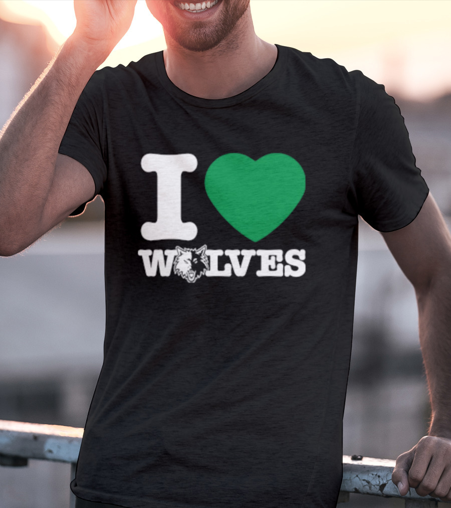 Minnesota Timberwolves I Love Wolves T-Shirt