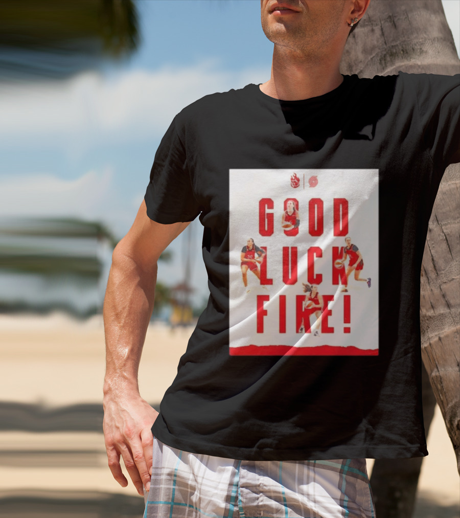 Portland Trail Blazers Good Luck Fire Basketball T-Shirt