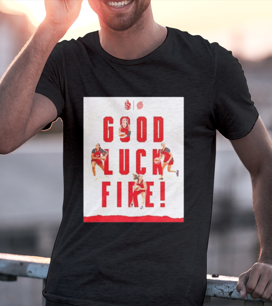 Portland Trail Blazers Good Luck Fire Basketball T-Shirt