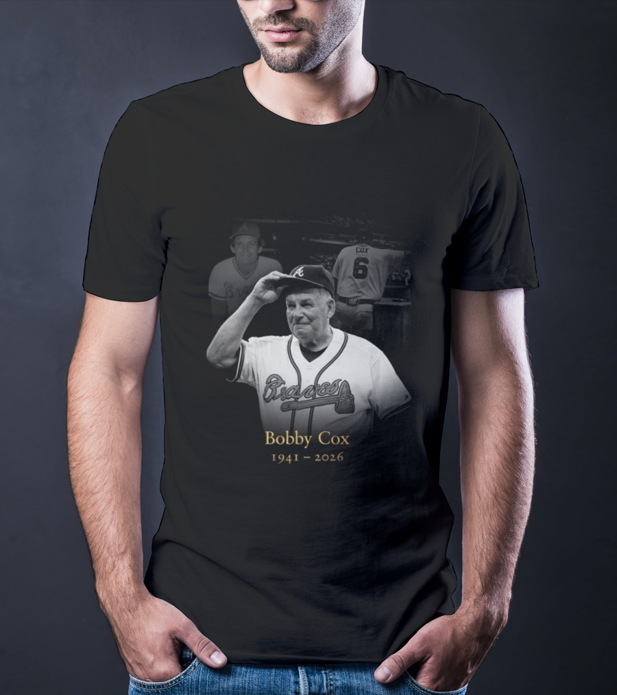Bobby Cox 1941 2026 Atlanta Braves Legacy T-Shirt