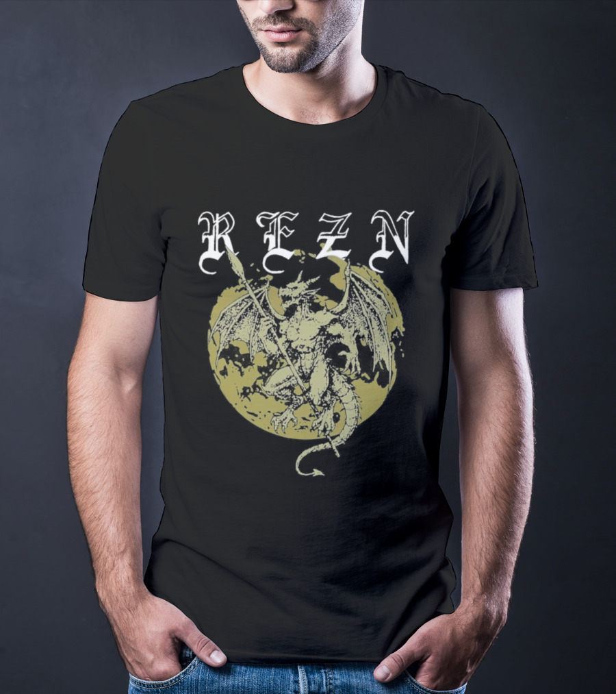 Rezn Yellow Dragon Circle T-Shirt