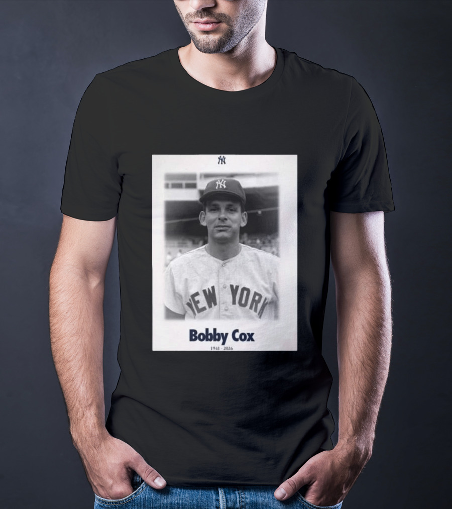 New York Yankees Bobby Cox 1941 2026 T-Shirt