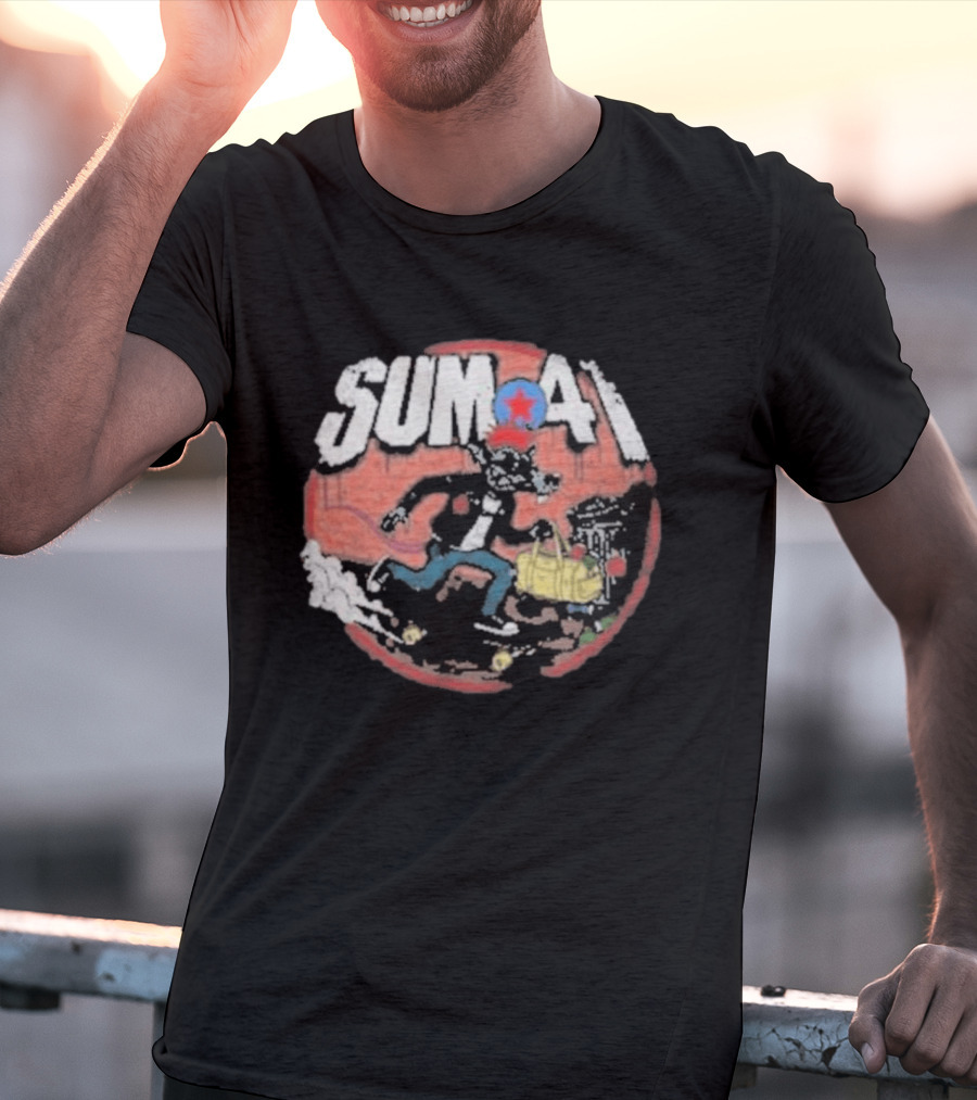 Sum 41 Rat Street Art Comic T-Shirt