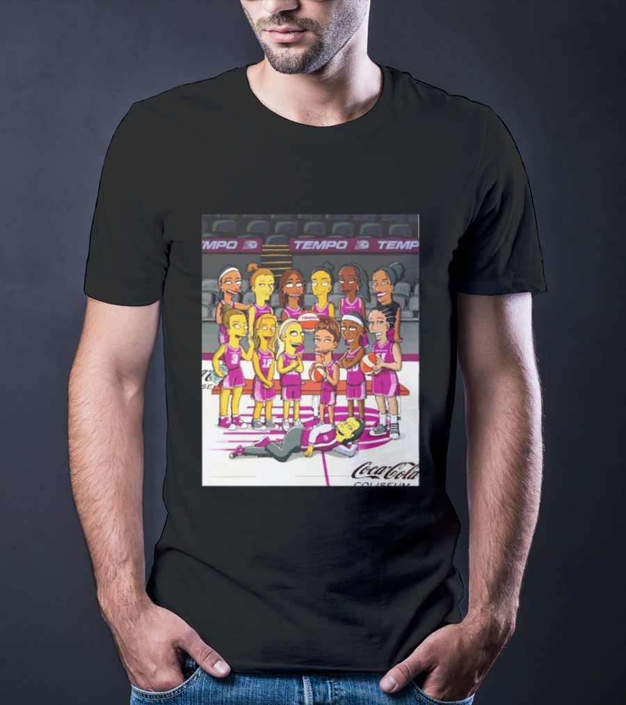 Toronto Tempo WNBA Coca Cola Coliseum The Simpsons Basketball Team T-Shirt