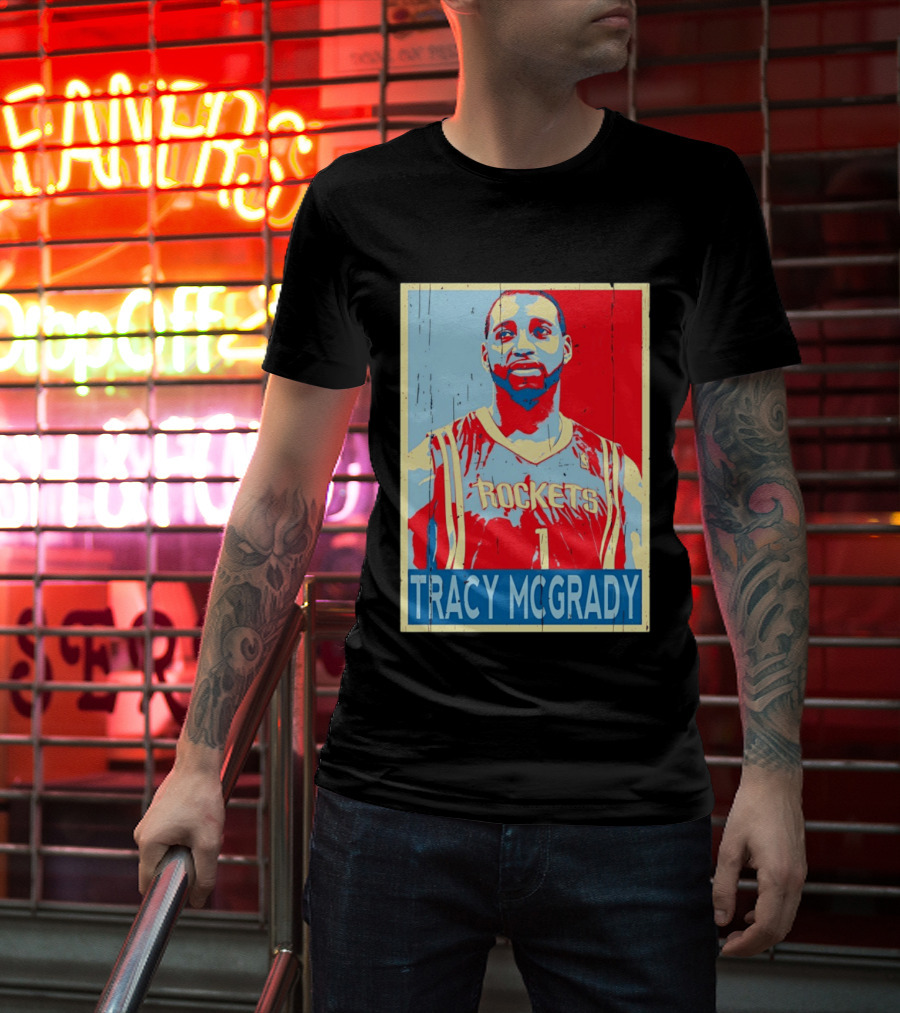 Tracy McGrady Rockets Houston NBA Basketball T-Shirt