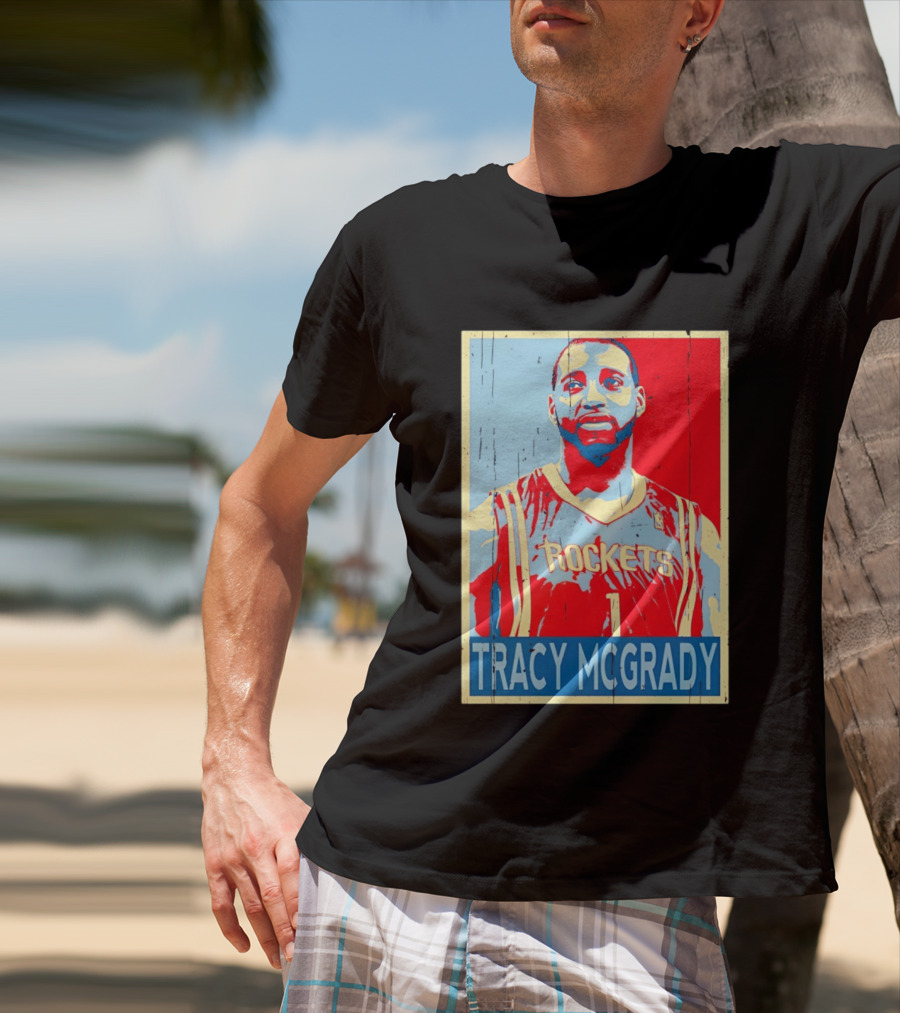Tracy McGrady Rockets Houston NBA Basketball T-Shirt
