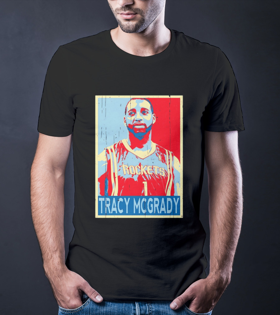 Tracy McGrady Rockets Houston NBA Basketball T-Shirt