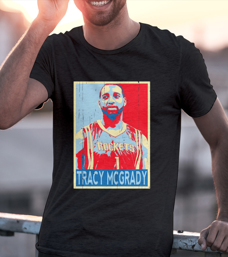 Tracy McGrady Rockets Houston NBA Basketball T-Shirt