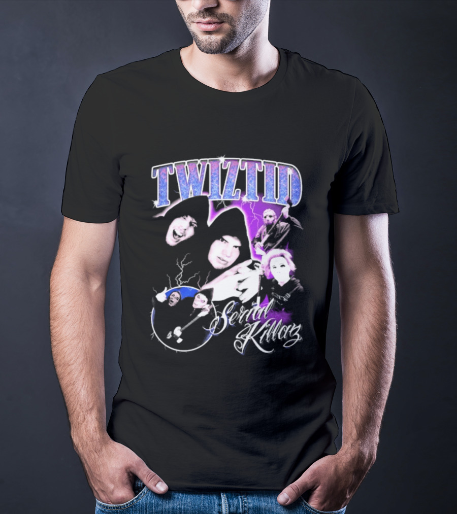 Twiztid Serial Killas 90s Rap Psychedelic Horror T-Shirt