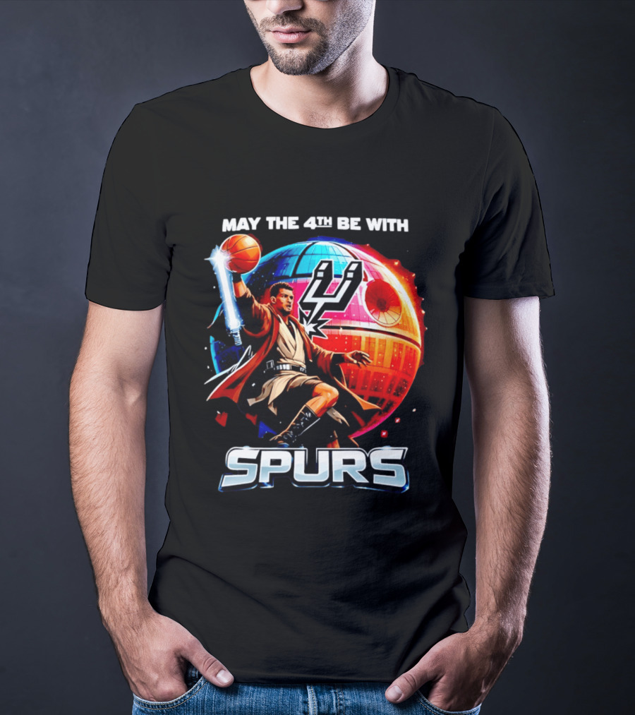 May The 4th Be With You Spurs Star Wars Victor Wembanyama T-Shirt