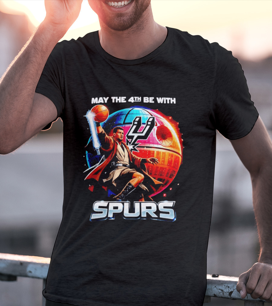 May The 4th Be With You Spurs Star Wars Victor Wembanyama T-Shirt