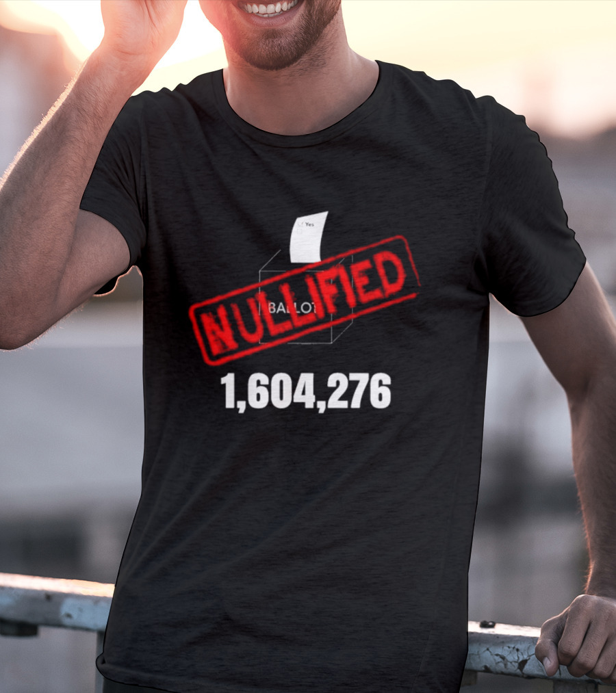 Virginia Ballot Box Nullified 1,604,276 Protest Redistricting T-Shirt