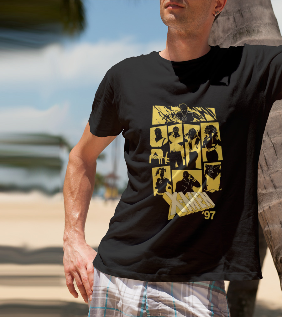 X Men '97 Classic Characters Collage T-Shirt