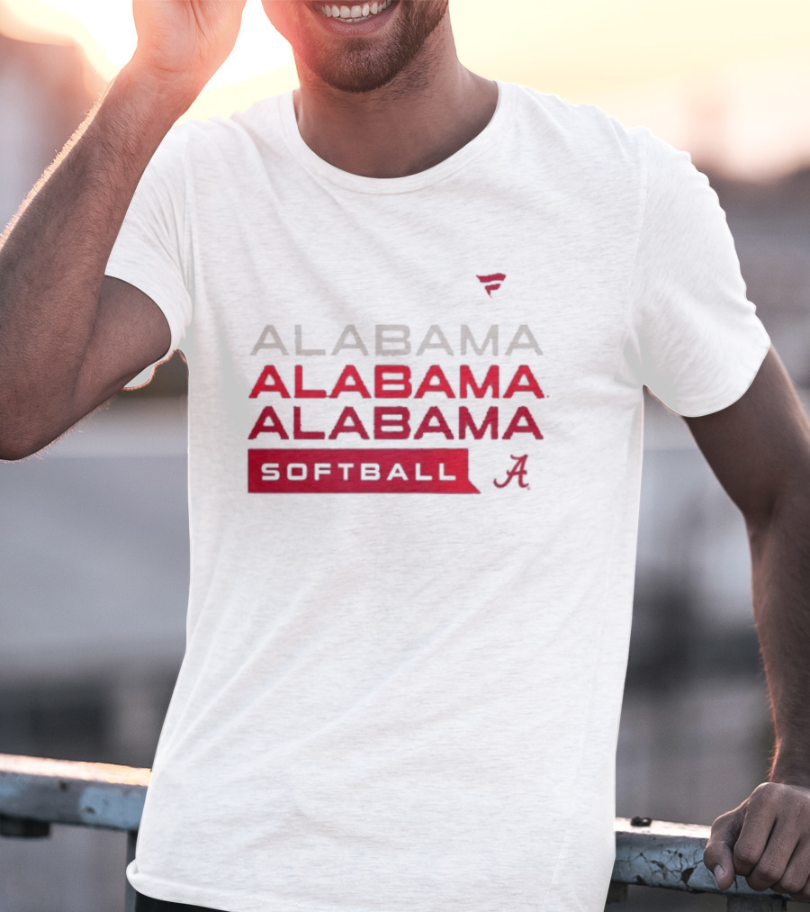 Alabama Crimson Tide Softball Fan Gear Tri Blend Hype T-Shirt