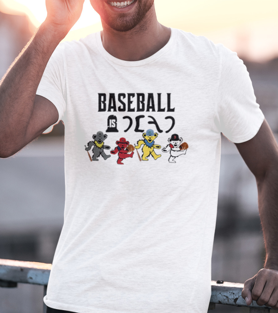 Baseball Is Dead Bear Grateful Dead T-Shirt