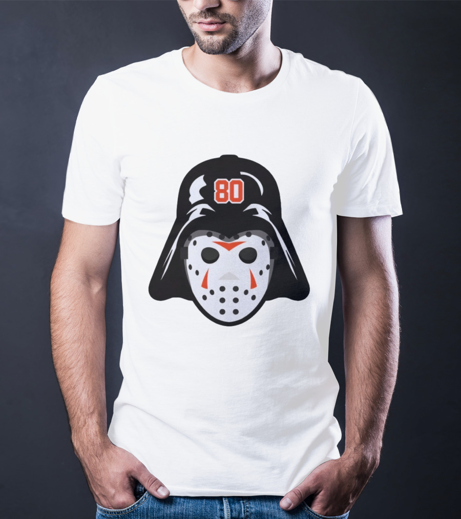 Dan Vladar Darth Vladar Mask 80 Philadelphia Flyers Hockey T-Shirt