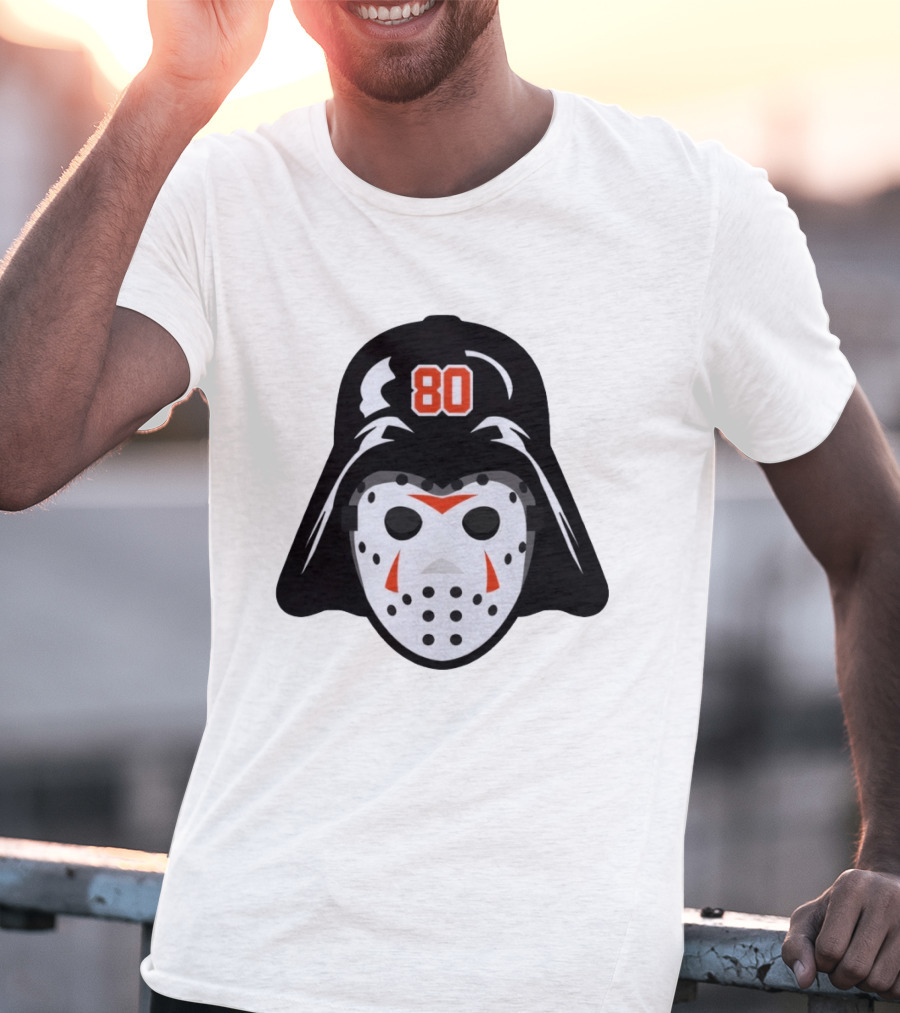 Dan Vladar Darth Vladar Mask 80 Philadelphia Flyers Hockey T-Shirt
