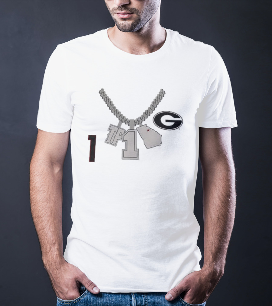 Georgia G TP 1 Necklace Map Design By Tre Phelps T-Shirt