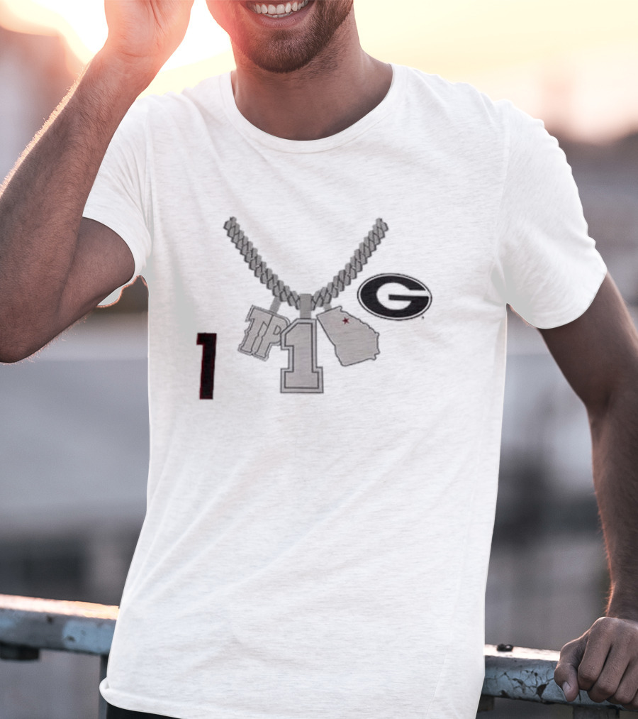 Georgia G TP 1 Necklace Map Design By Tre Phelps T-Shirt