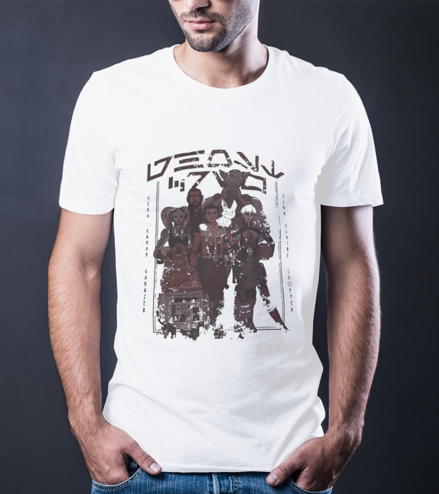 Heroes Villains Star Wars Rebels Ghost Crew Mural Visuals T-Shirt