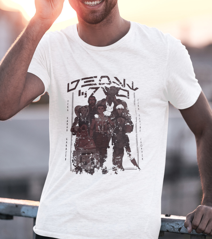 Heroes Villains Star Wars Rebels Ghost Crew Mural Visuals T-Shirt