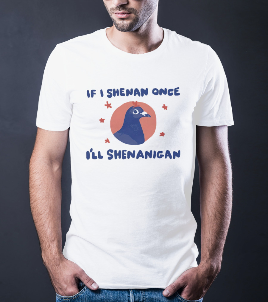 If I Shenan Once I'll Shenanigan Funny Pigeon Humor T-Shirt