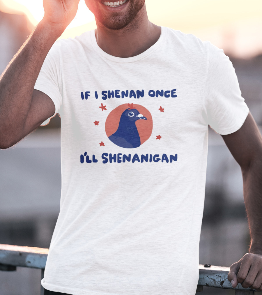 If I Shenan Once I'll Shenanigan Funny Pigeon Humor T-Shirt