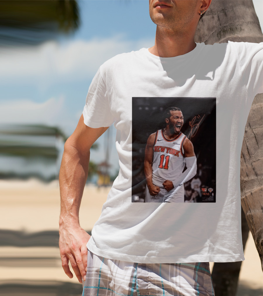 Jalen Brunson New York Knicks 11 Basketball Nike NBA Signature T-Shirt
