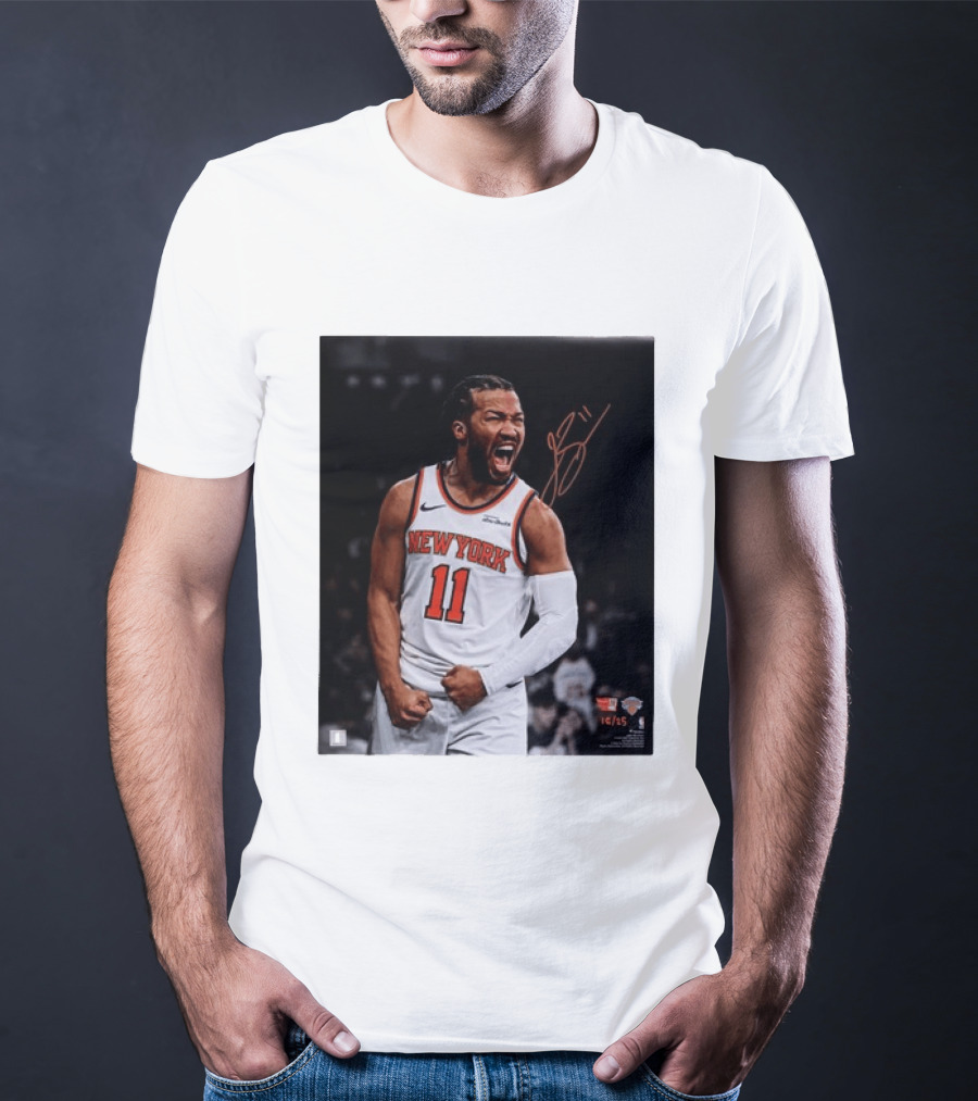 Jalen Brunson New York Knicks 11 Basketball Nike NBA Signature T-Shirt
