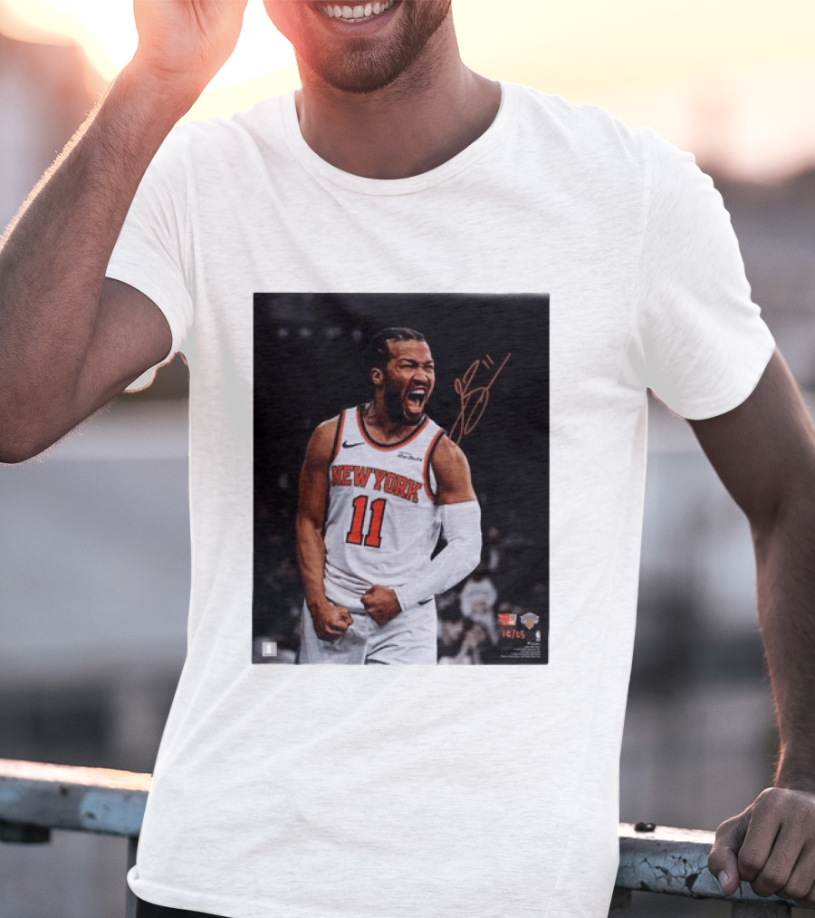 Jalen Brunson New York Knicks 11 Basketball Nike NBA Signature T-Shirt