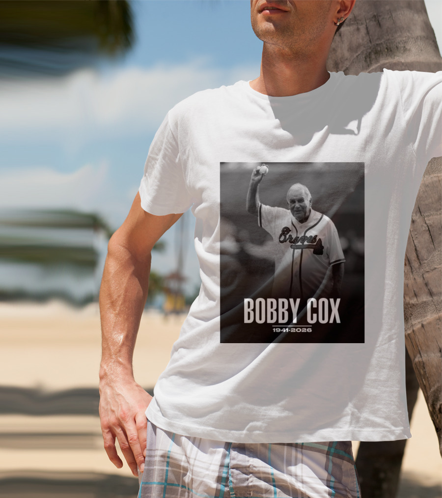 Bobby Cox Braves 1941 2026 Commemorative T-Shirt