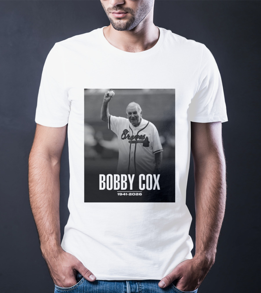 Bobby Cox Braves 1941 2026 Commemorative T-Shirt