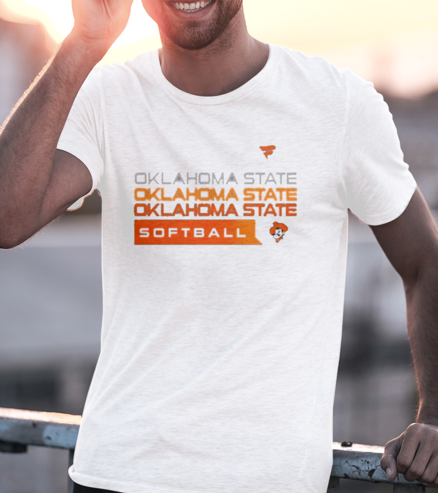 Oklahoma State College Softball Cowboys Hype Tri Blend T-Shirt