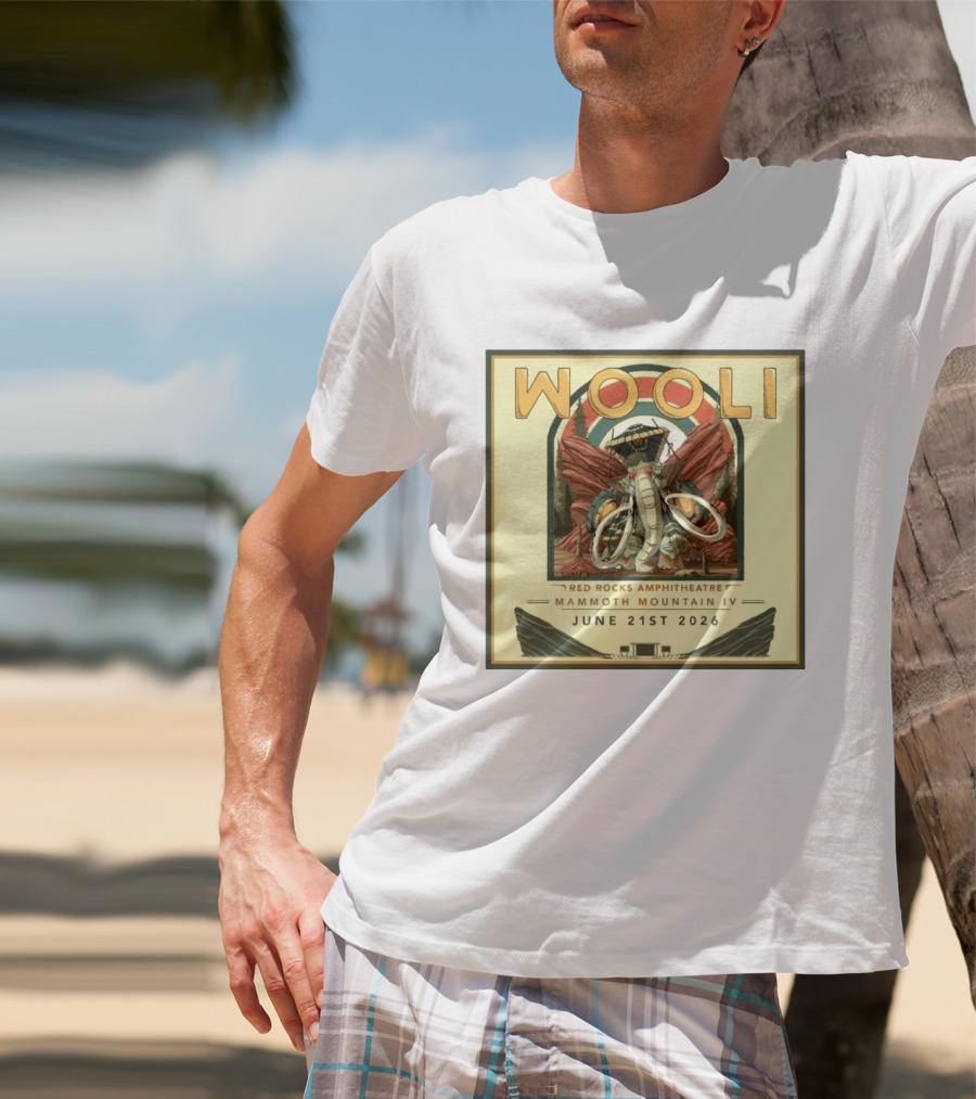 Wooli Red Rocks Amphitheatre Mammoth Mountain IV June 21st 2026 T-Shirt