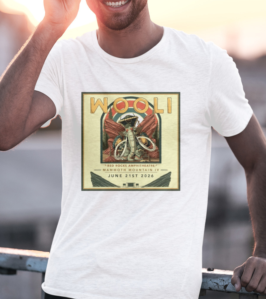 Wooli Red Rocks Amphitheatre Mammoth Mountain IV June 21st 2026 T-Shirt