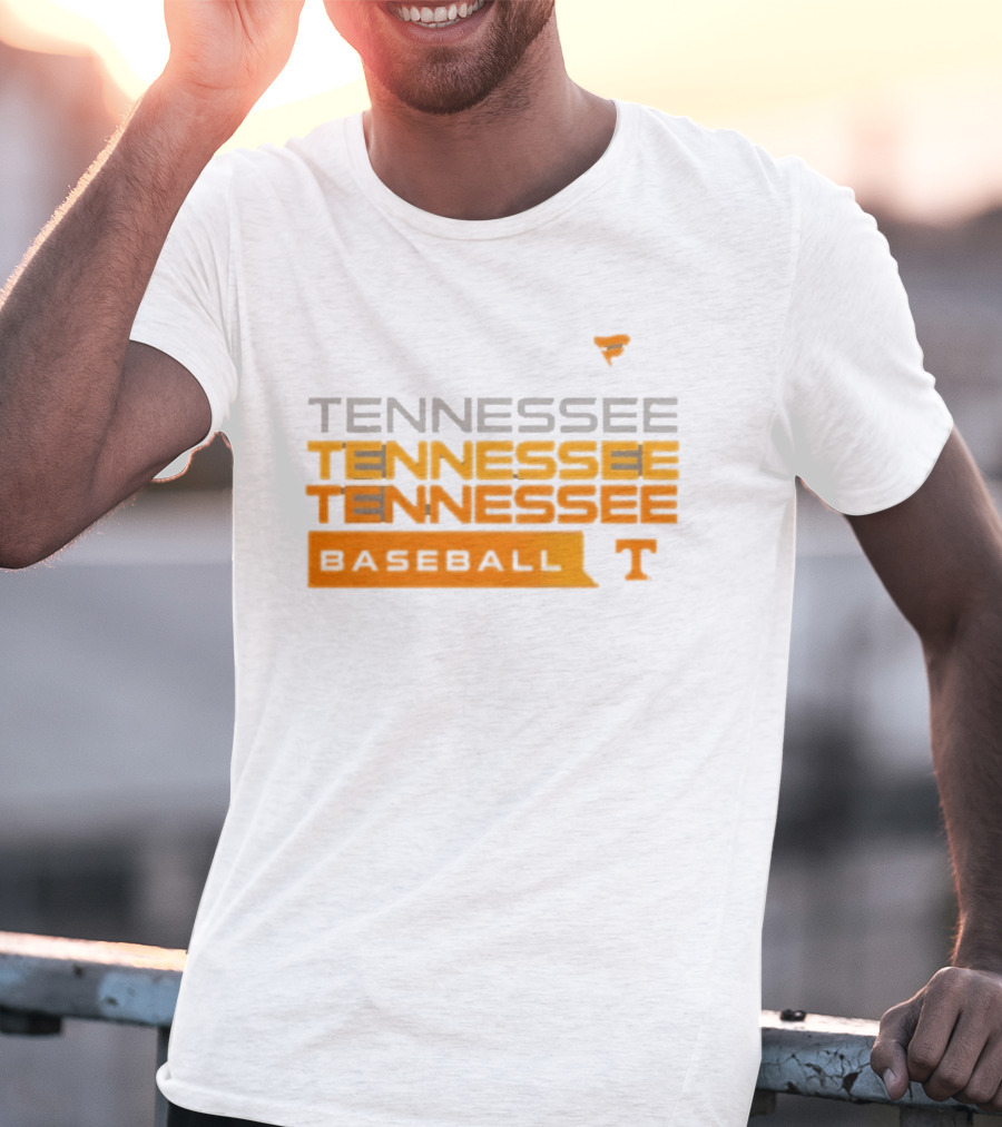 Tennessee Volunteers Baseball Tri Blend Hype Official College Gear T-Shirt
