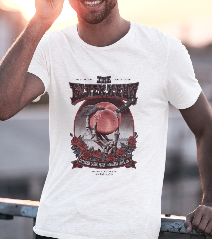The Black Keys Niagara Falls 2026 May 8 Fallsview Casino Resort Ontario Event T-Shirt