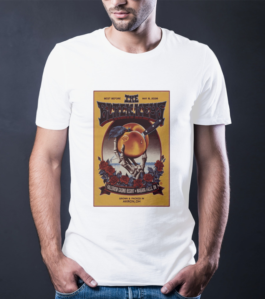 The Black Keys Fallsview Casino Resort Niagara Falls ON May 8 2026 Akron OH T-Shirt
