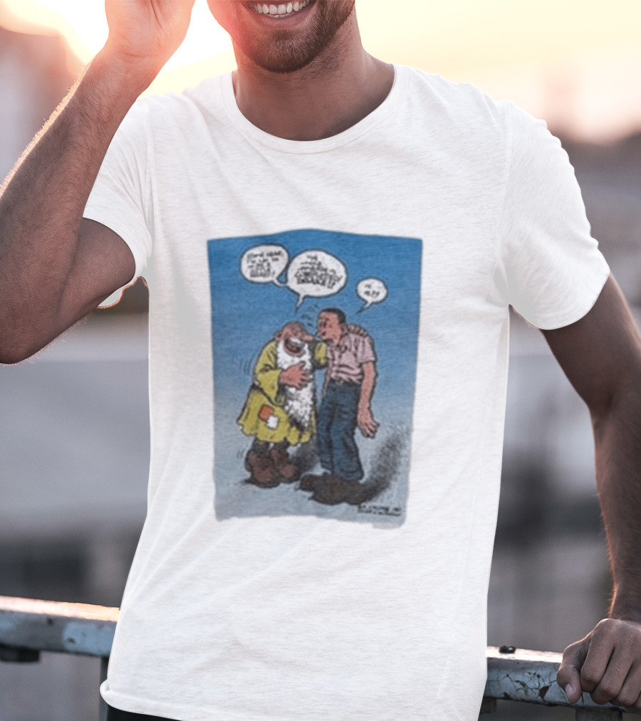 Barn Owl Seattle 1987 R. Crumb Mr Natural Comic Speech Bubbles T-Shirt