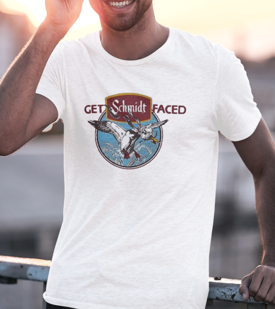Schmidt Beer Get Schmidt Faced Goose T-Shirt
