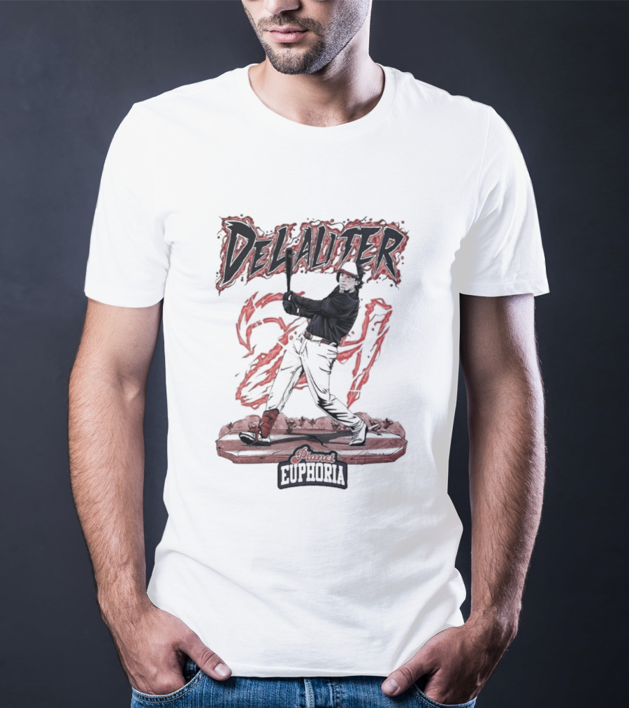 DeLauter Cosmic Euphoria Red Swing 21 T-Shirt