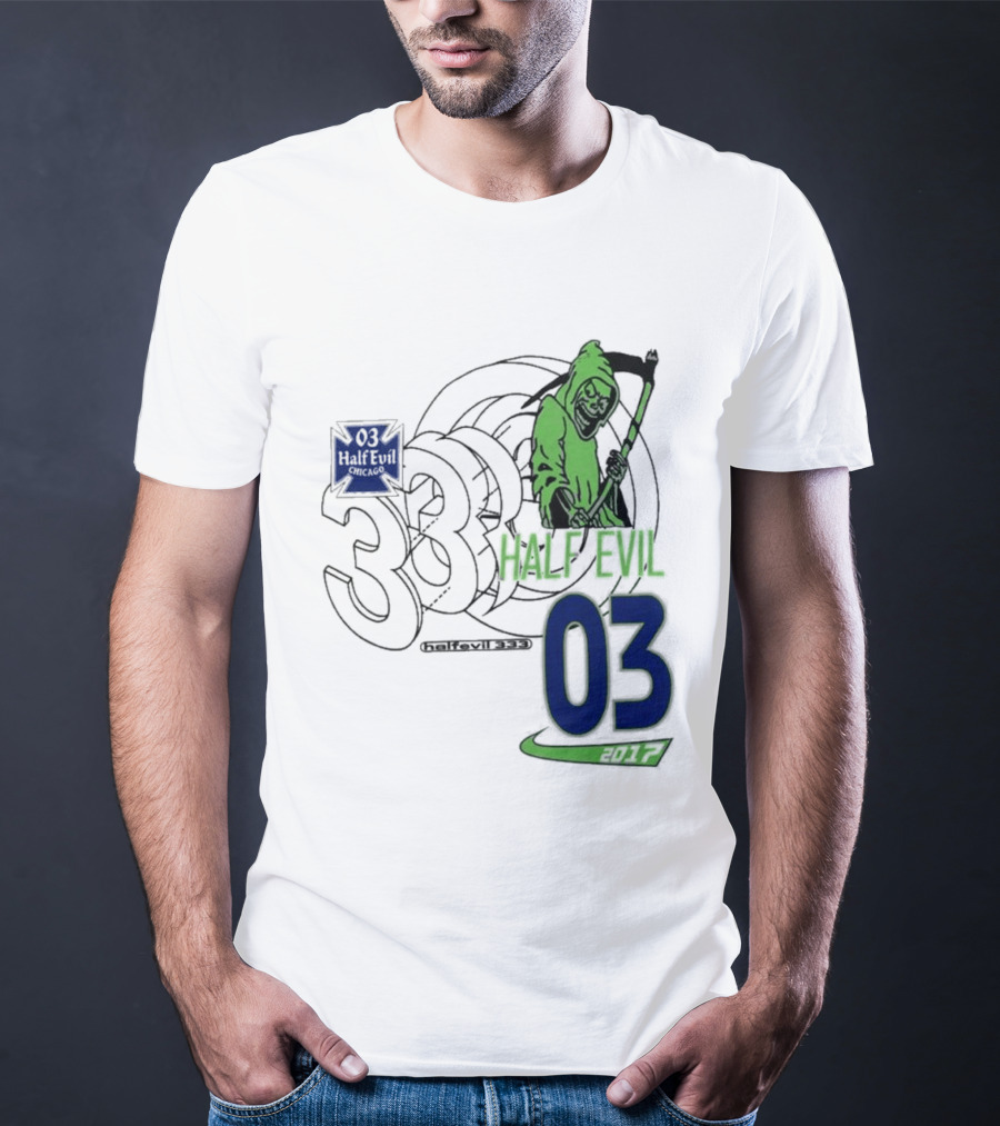 Halfevilco 333 Male Evil 03 Grim Reaper T-Shirt