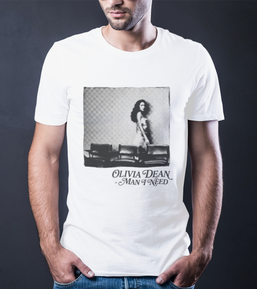Man I Need Olivia Dean Iconic Black And White Image T-Shirt