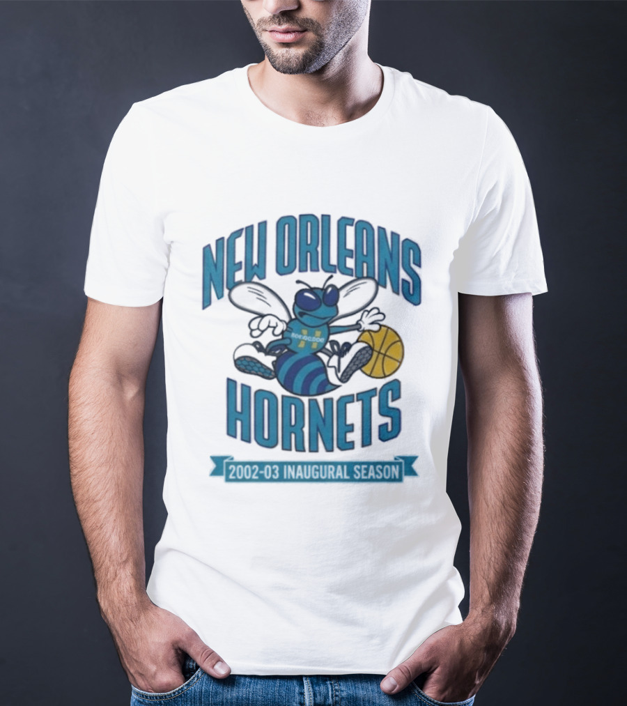 New Orleans Hornets Inaugural Season Basketball T-Shirt