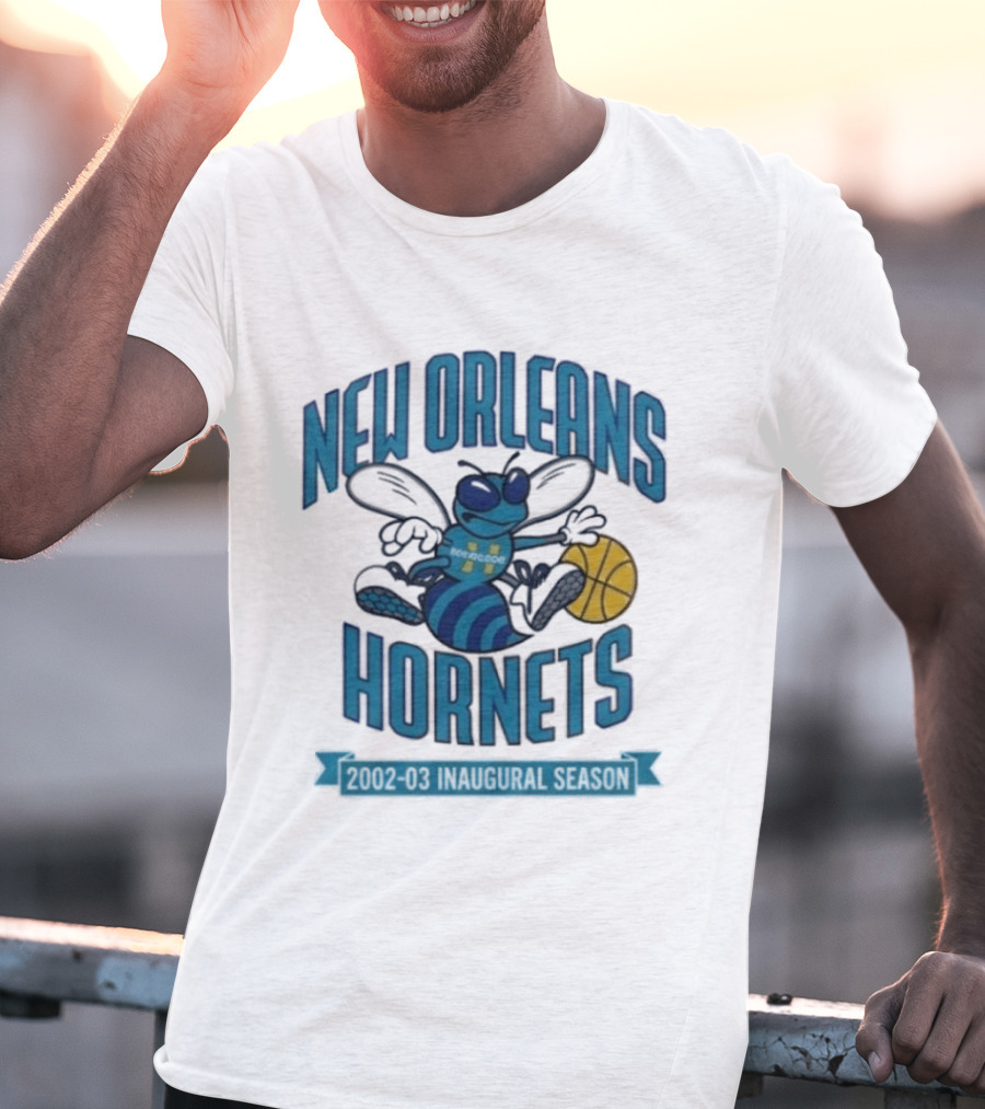 New Orleans Hornets Inaugural Season Basketball T-Shirt