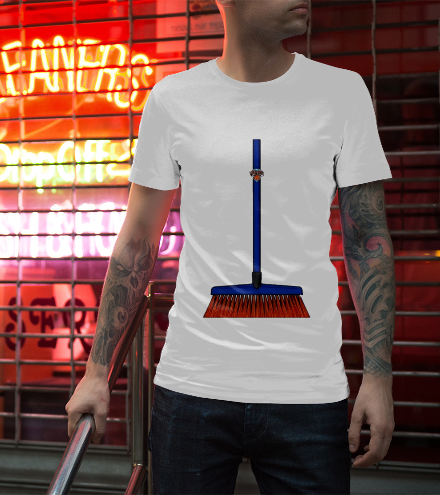 New York Knicks The Sweep 2026 Broom Basketball Fan Gear T-Shirt