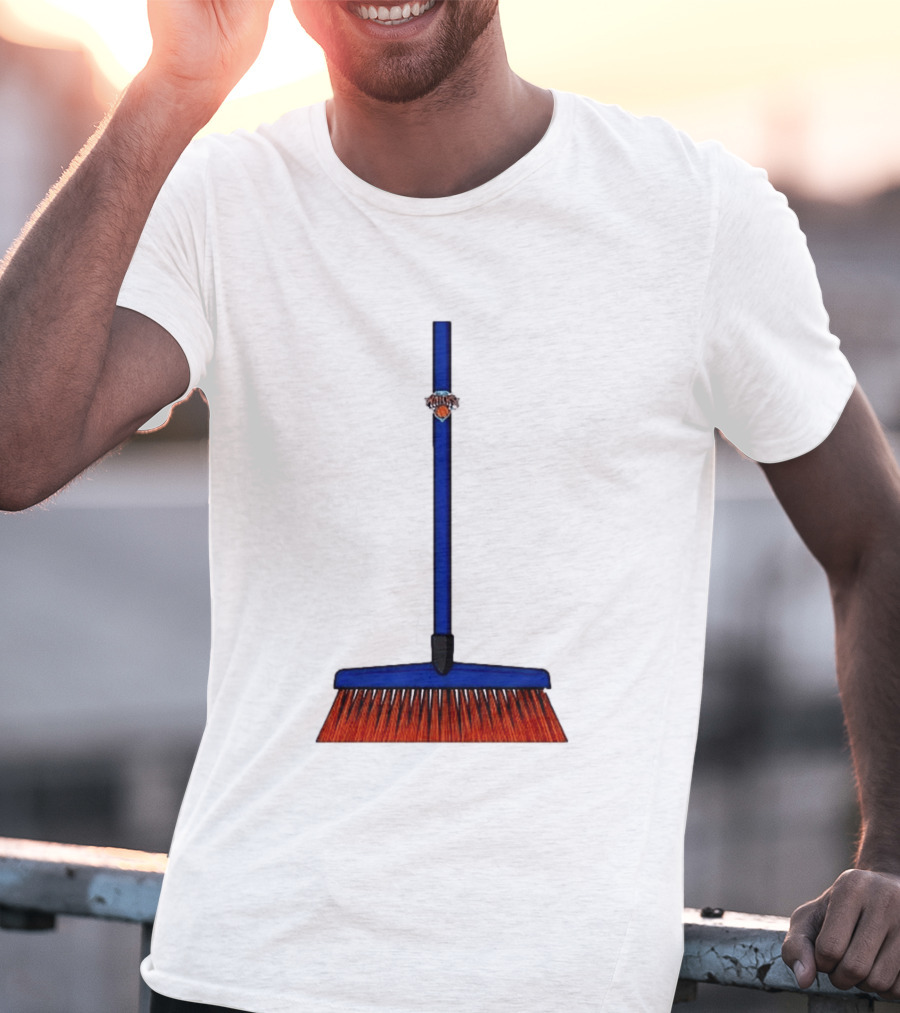 New York Knicks The Sweep 2026 Broom Basketball Fan Gear T-Shirt
