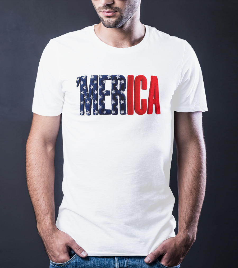 2026 USA 250th Merica Chrome White Camo Hat Stars Stripes T-Shirt