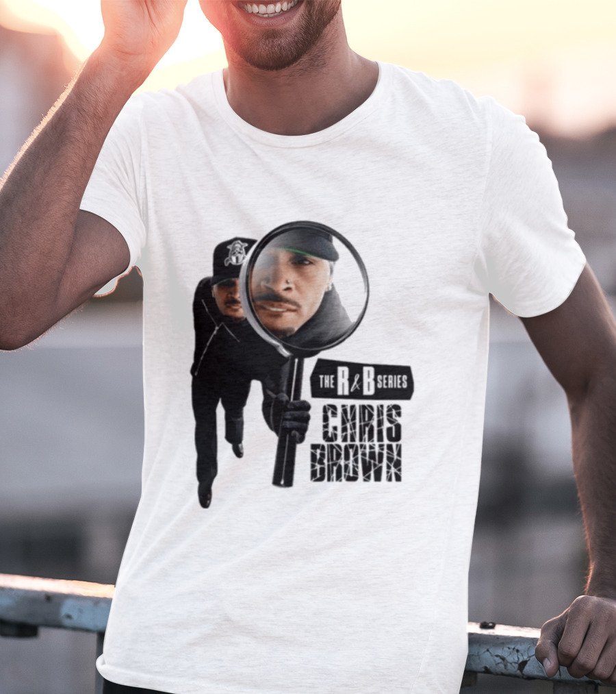 Chris Brown R&B Series Magnified Music Icon Magnifying Glass T-Shirt